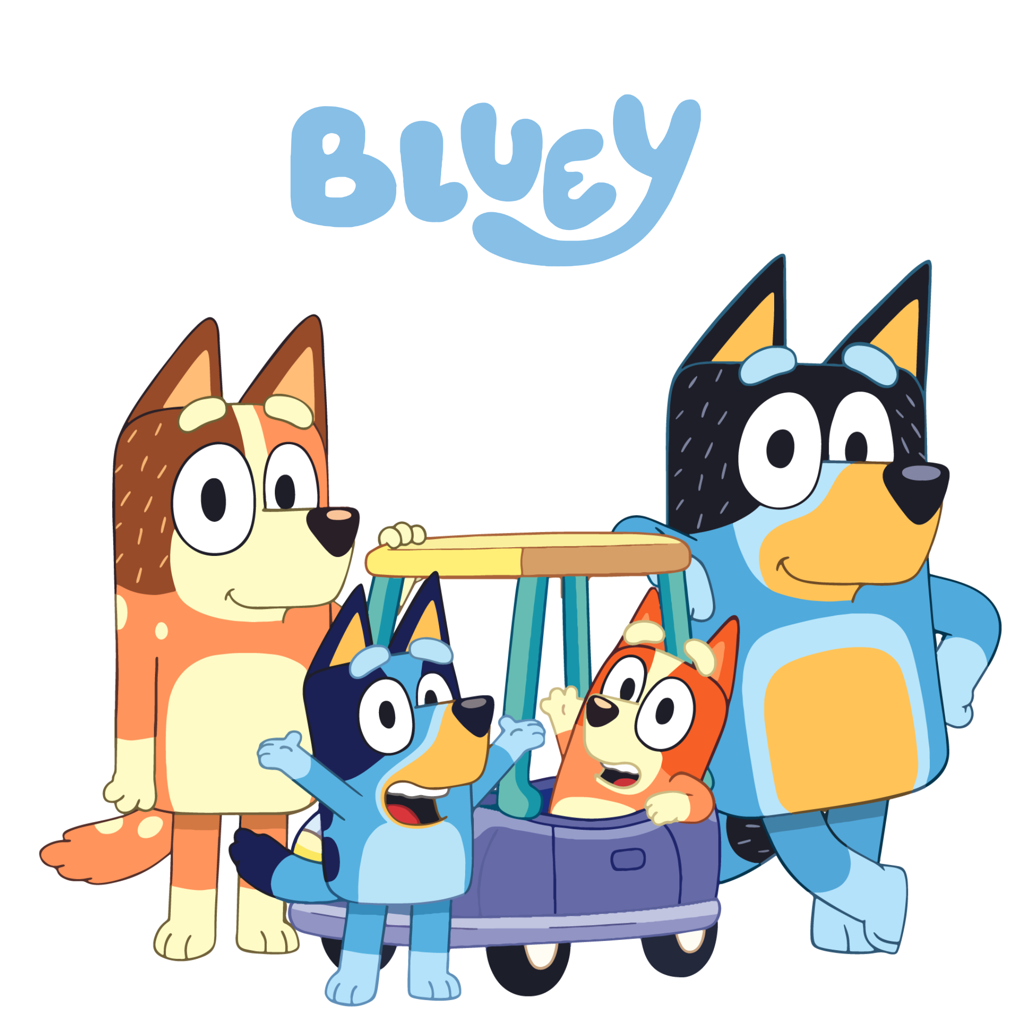 Textilní samolepka Bluey